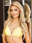 Scandinavian striptease 32D bust size girl